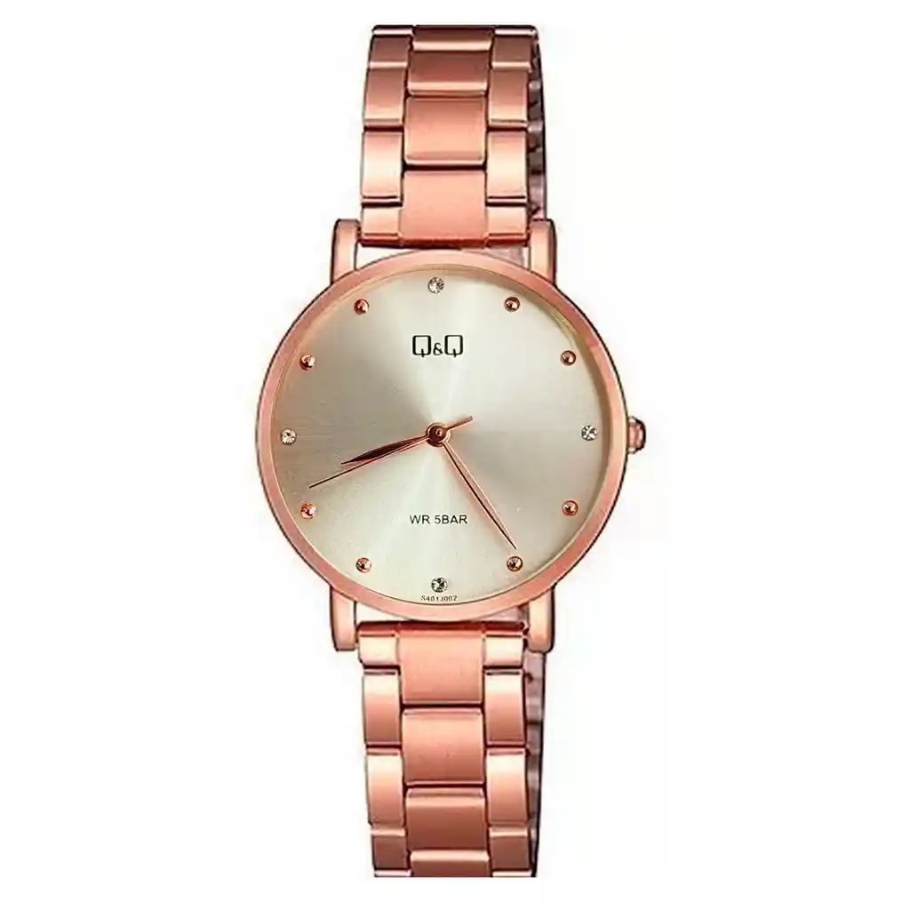 Reloj Qq Qyq Elegante Glamour Star S401j002 + Estuche