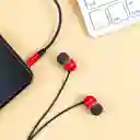 Audifonos Miniso In-ear Earphones Y771 Color Rojo