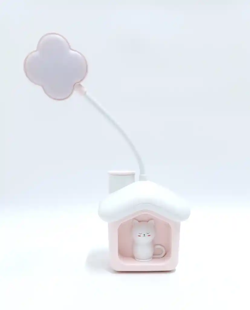 Lampara De Mesa Gatito Rosa 8803
