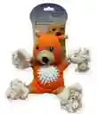 Peluche Oso Color Naranja Con Pelota De Sonido