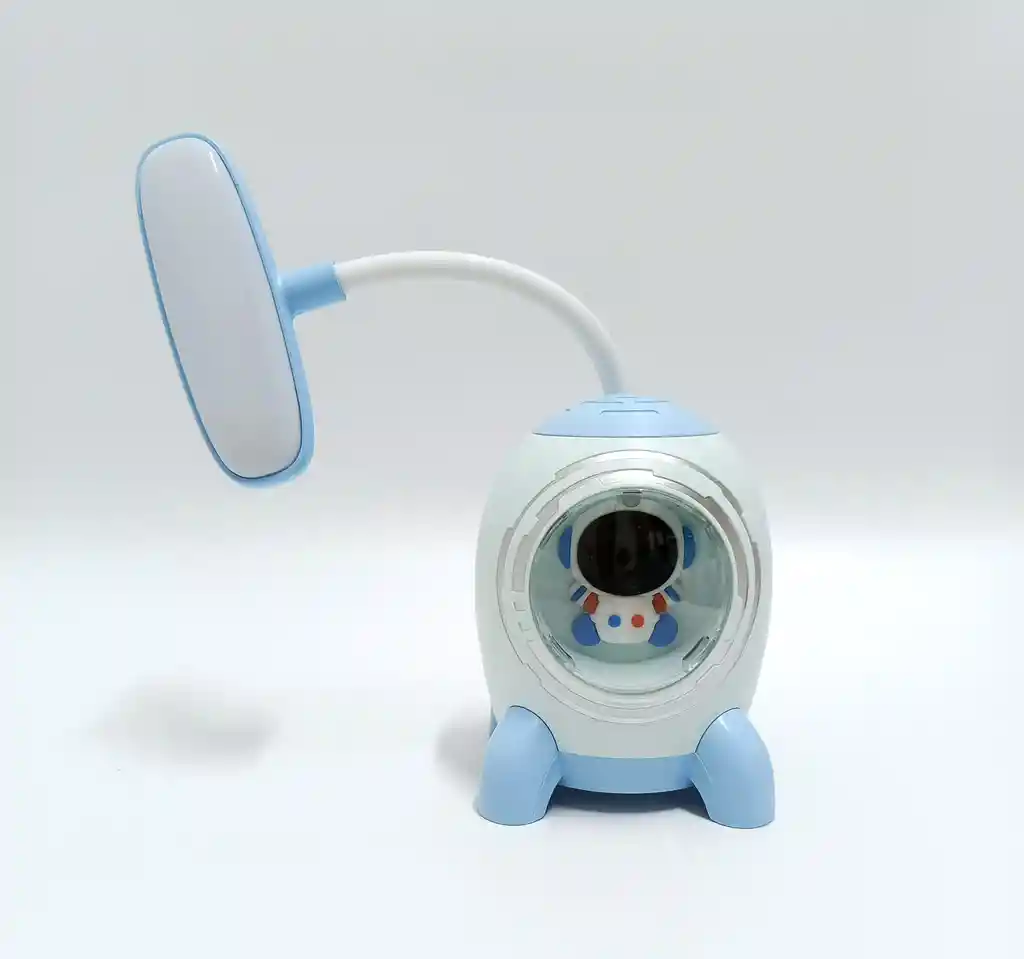 Lampara De Mesa Cohete Astronauta Azul Cs31