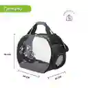 Bolso Ovalado Transparente Plegable Huellitas Pb11c