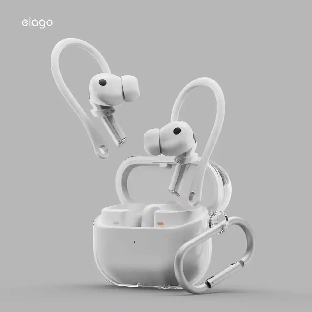 Elago Gancho Deportivo Para Galaxy Buds 3 / Buds 3 Pro Blanco