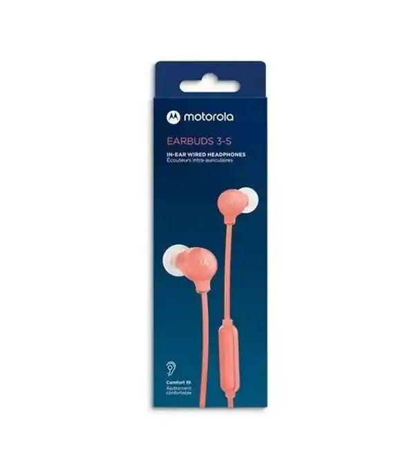 Audífonos Motorola Earbuds 3-s Naranja