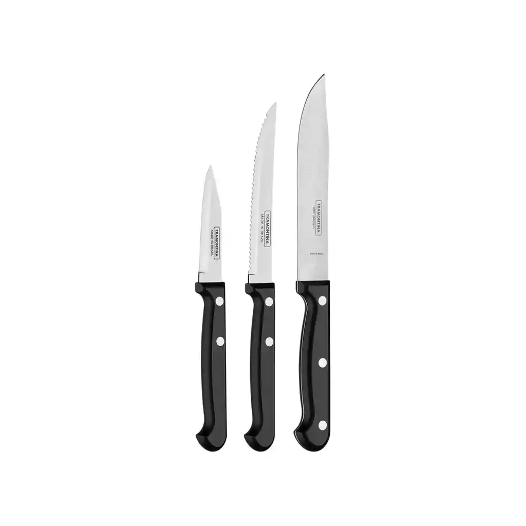 Set De Cuchillos Tramontina X3 Unidades Ultra Corte