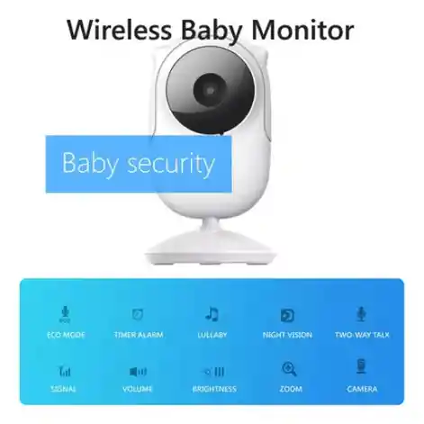 Monitor De Video Para Bebés 2.4 Con Cámara