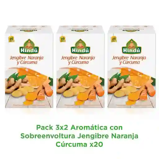 Aromatica Jengibre Naranja Curcuma Pague 2 Lleve 3