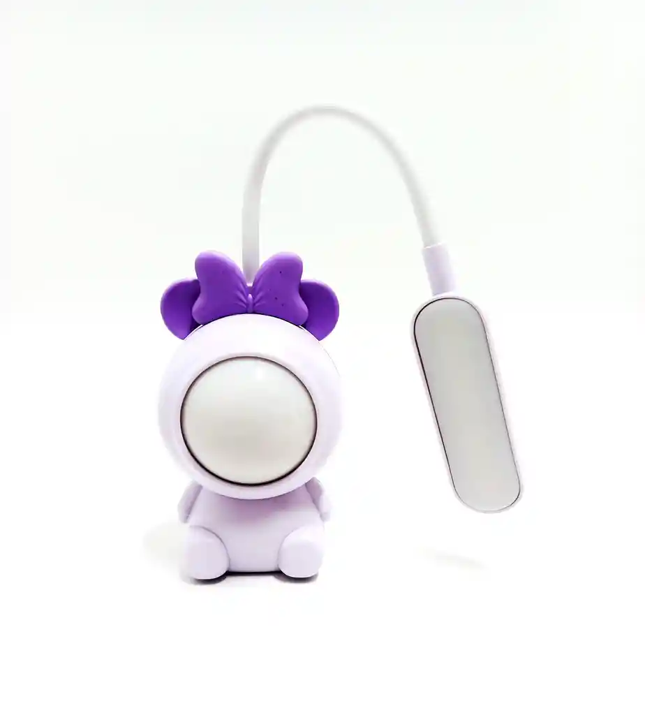 Lampara De Mesa Moñitos Morada Sm8108