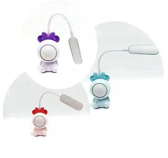 Lampara De Mesa Moñitos Morada Sm8108