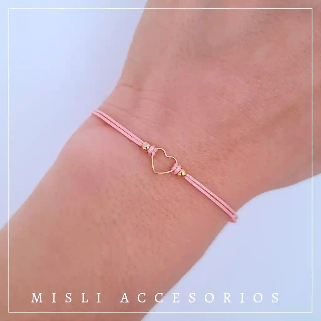 Set Pulseras Dije Corazón Para Compartir