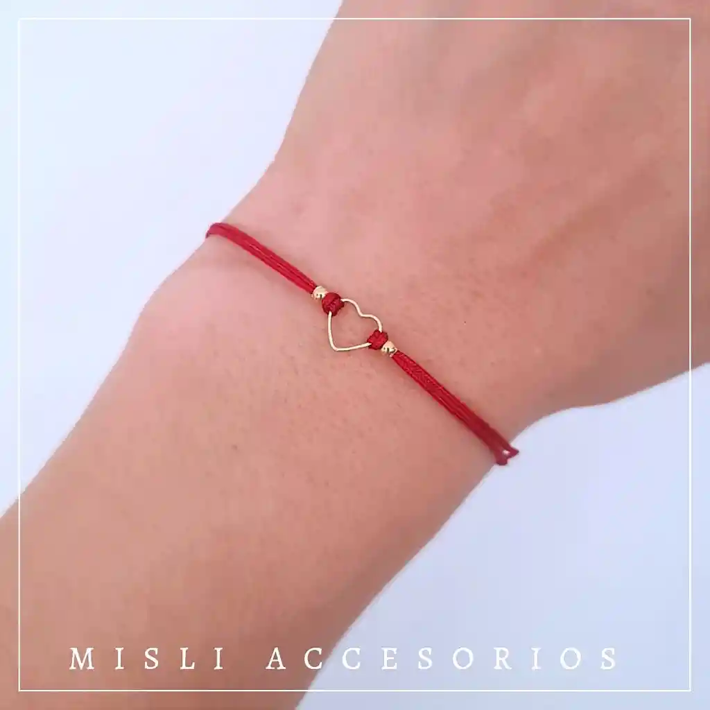 Set Pulseras Dije Corazón Para Compartir