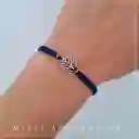 Set Pulseras Tejidas Para Compartir Dije Árbol De La Vida