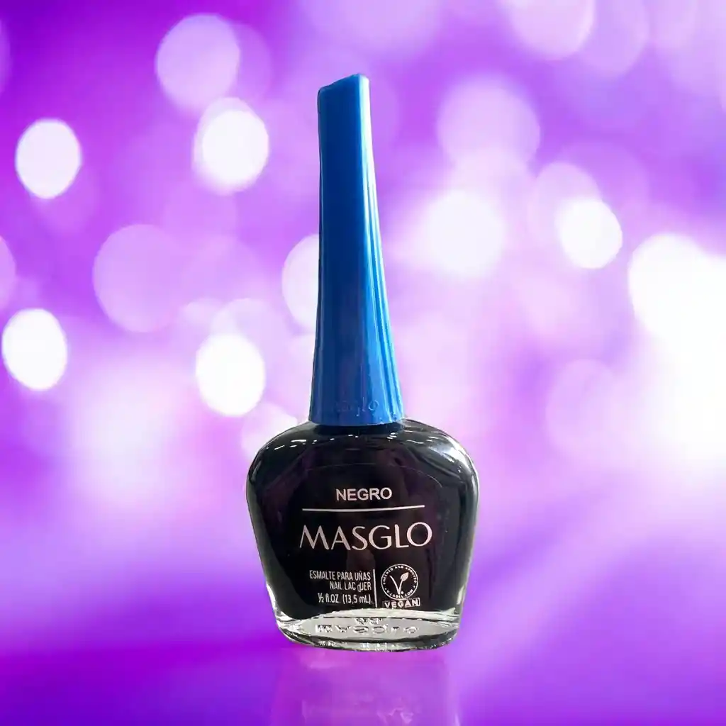 Esmalte Para Uñas Masglo Tradicional Negro X 13,5 Ml