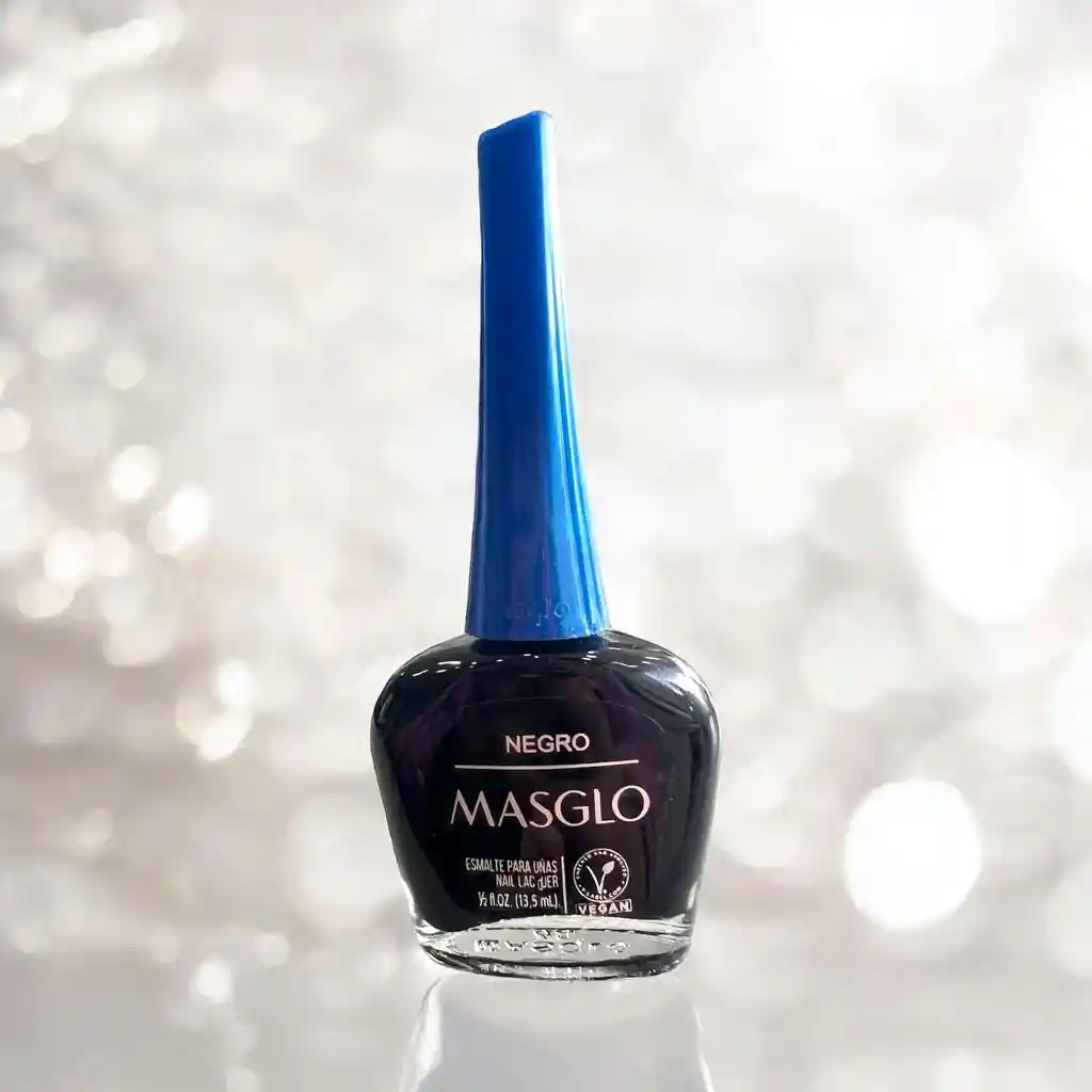 Esmalte Para Uñas Masglo Tradicional Negro X 13,5 Ml