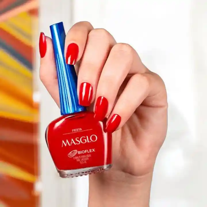 Esmalte Para Uñas Masglo Tradicional Rojo Fiesta