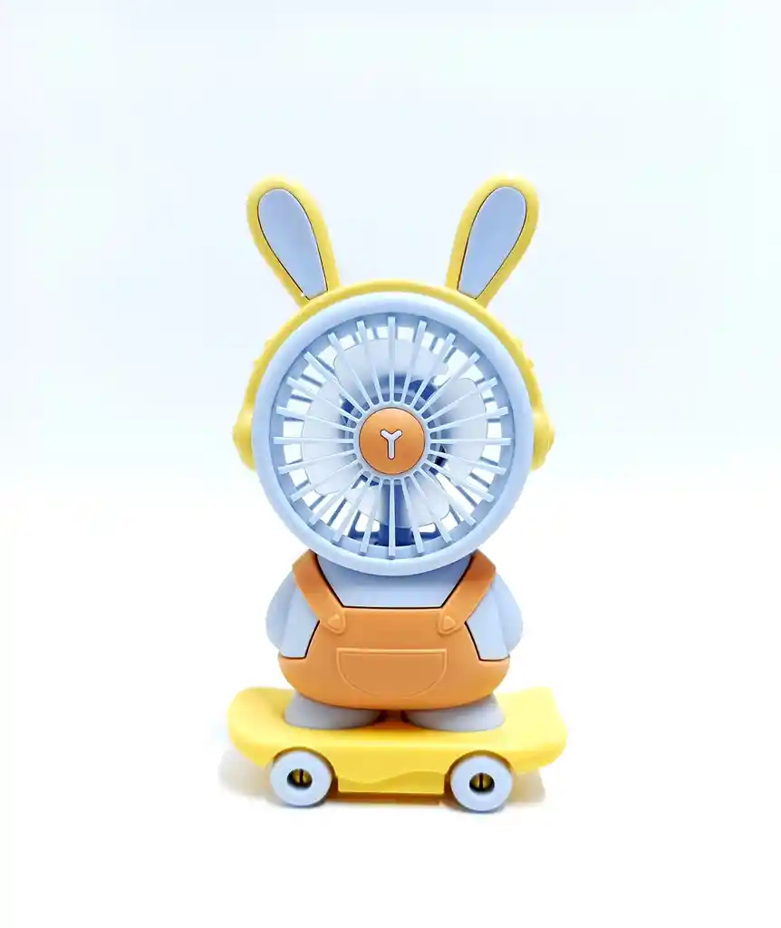 Mini Ventilador Conejito Azul Hd6614