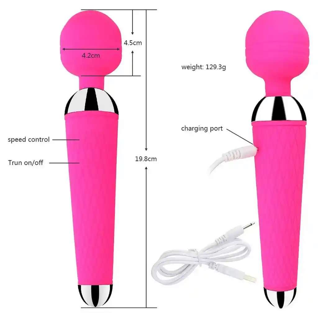 Vibrador Consolador Para Clitoris Anal Recargable 26495-8