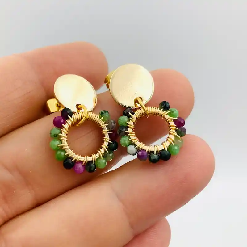 Aretes Margarita Verde