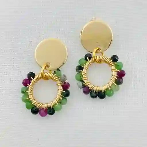 Aretes Margarita Verde