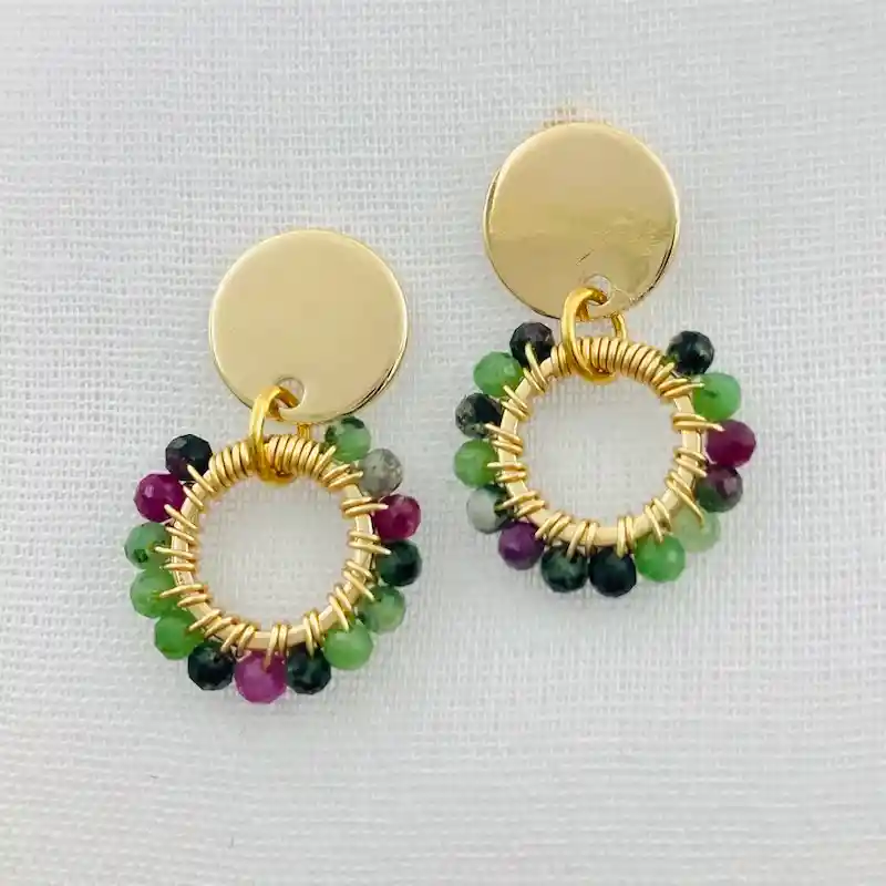 Aretes Margarita Verde