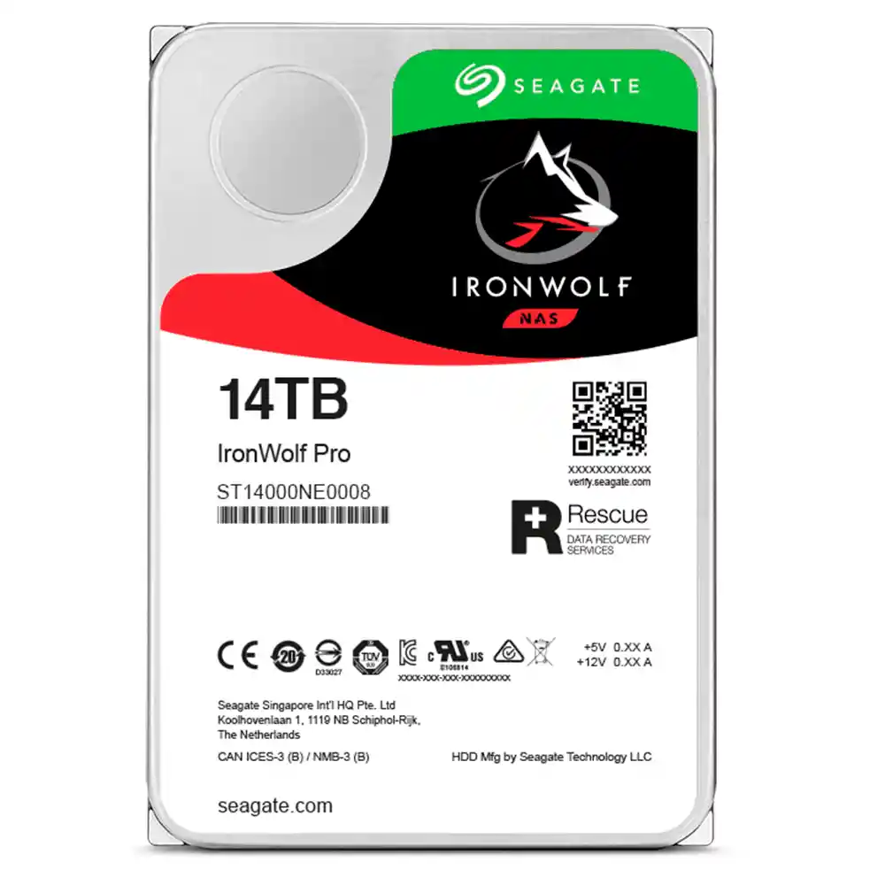 Disco Duro Pc Seagate 14tb Ironwolf Pro