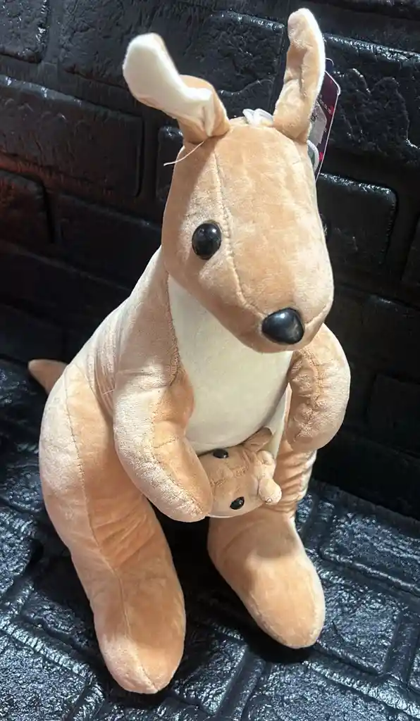 Peluche Canguro + Hijo Mediano