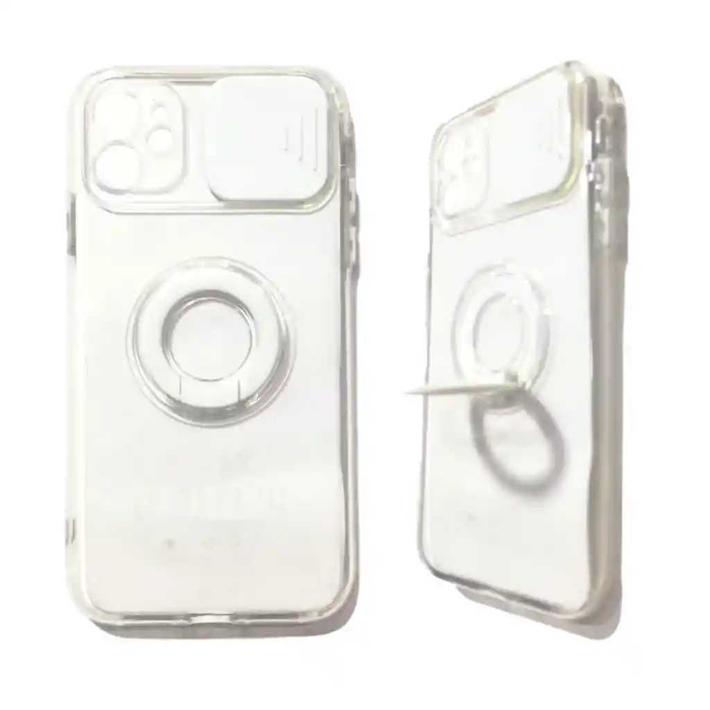 Funda Con Protector De Cámara Anillo Soporte Compatible Iphone 11