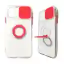 Funda Con Protector De Cámara Anillo Soporte Compatible Iphone 11