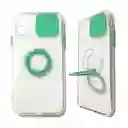 Funda Con Protector De Cámara Anillo Soporte Compatible Iphone 11