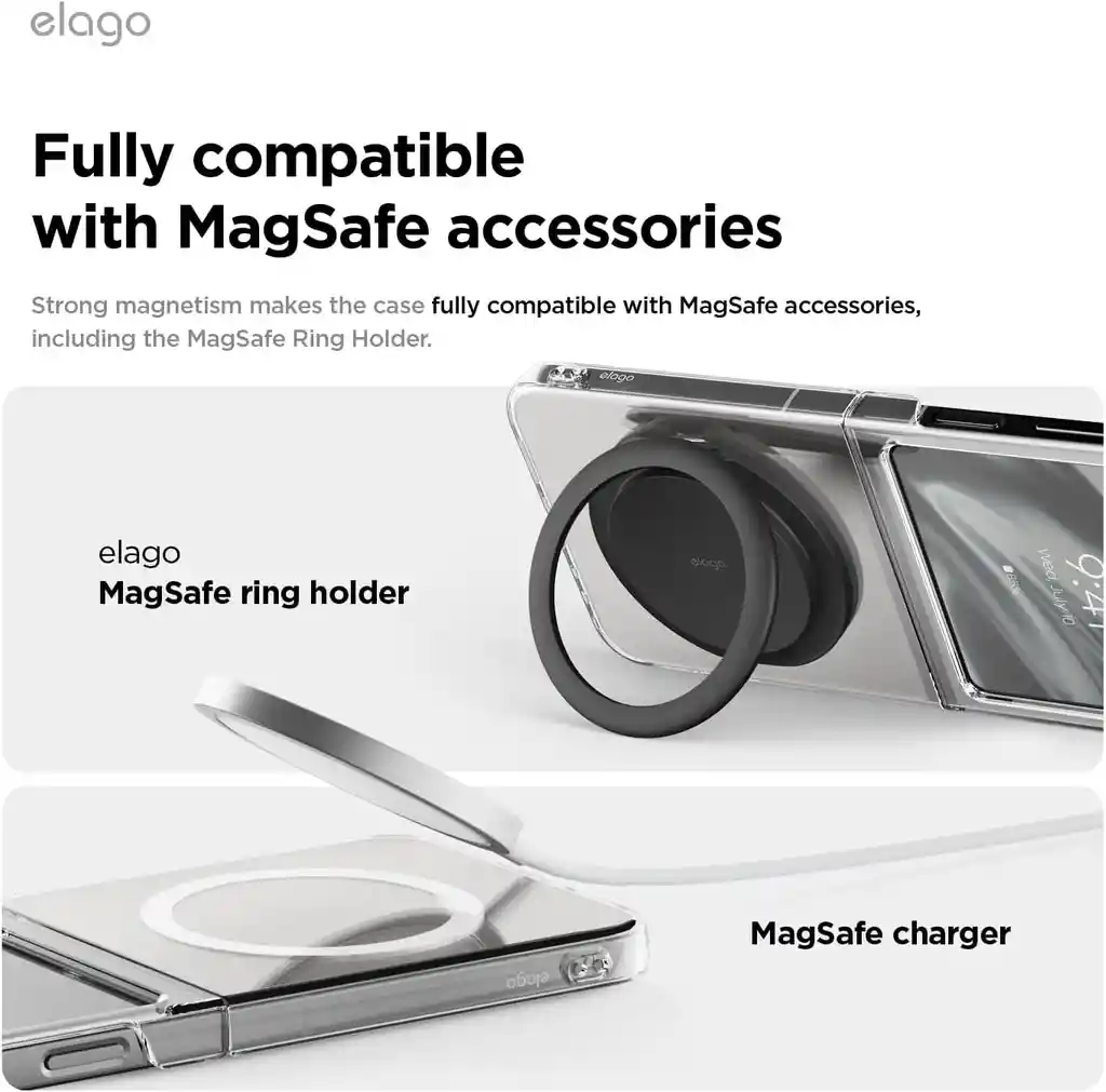 Estuche Para Samsung Galaxy Z Flip 6 Elago Magsafe En Clear