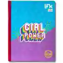 Cuaderno Con Stickers Cosido Grande Rayado Link Scribe Femenino 100h