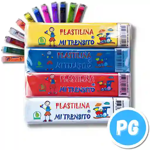 Paquete Plastilina Mi Trensito Bloque X12 Surtida