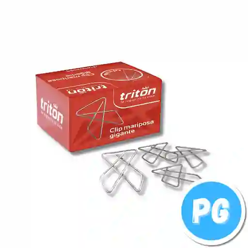 Caja De Gancho Triton Mariposa Metalico X50 Unds