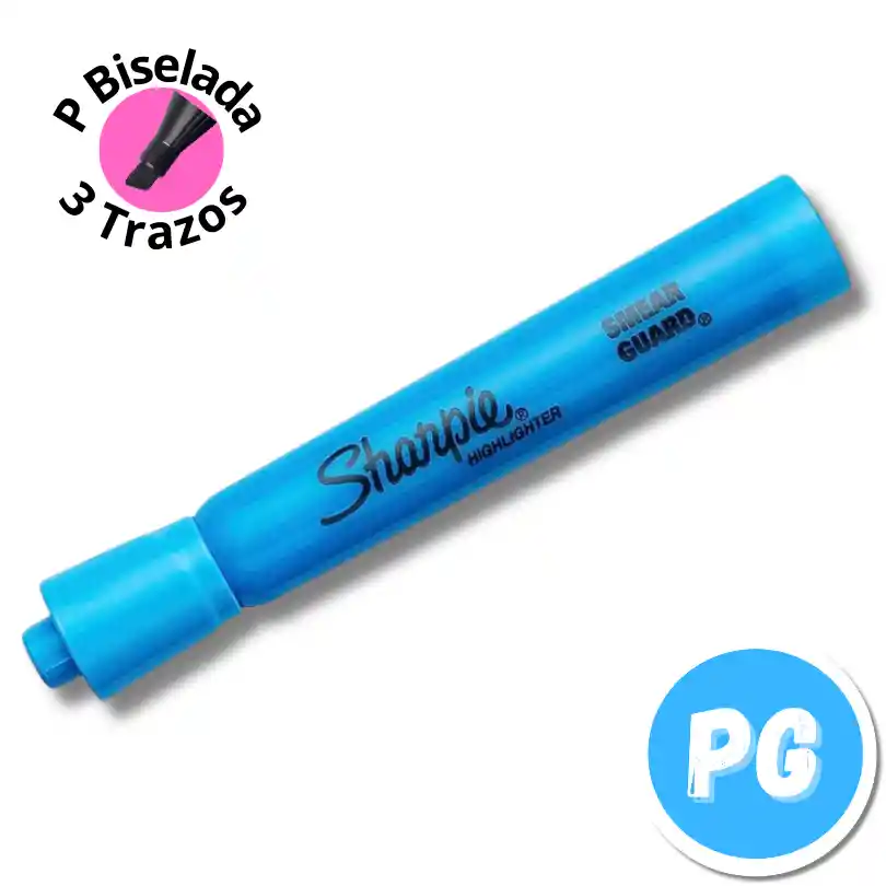 Resaltador Sharpie Neon Azul Punta Ancha Biselada - Unidad