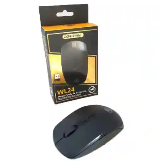 Raton Mouse Inalambrico Nano Receptor Usb Negro Zornwee Wl24