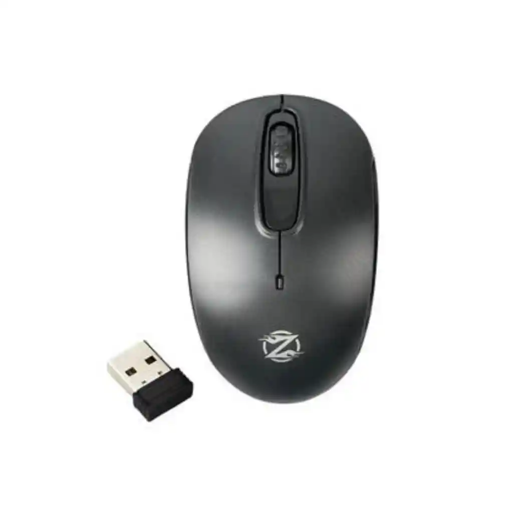 Raton Mouse Inalambrico Nano Receptor Usb Negro Zornwee Wl24