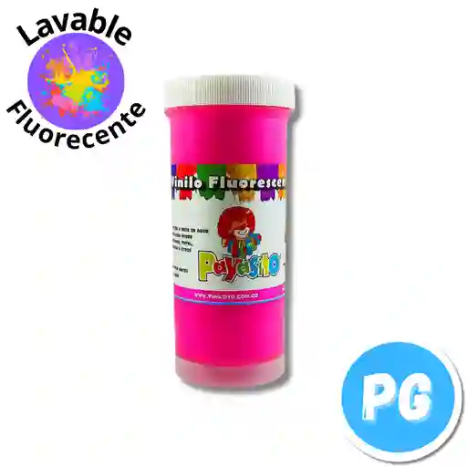 Vinilo Escolar Payasito Fluorecente Fucsia 125 Gramos No Toxico