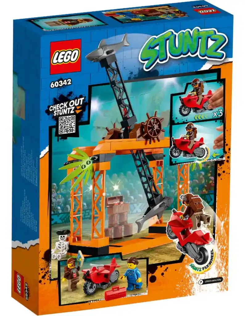 Set De Lego City Desafio Acrobatico Ataque Del Tiburon 60342