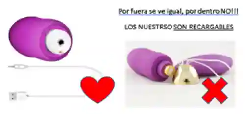 Vibrador Huevo Usb Con Control Remoto