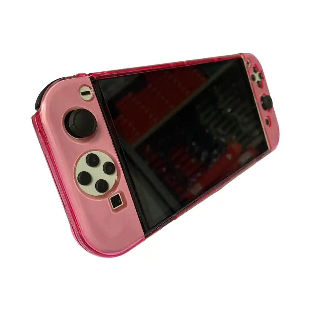 Acrílico Protector Rosa Compatible Con Nintendo Switch Oled