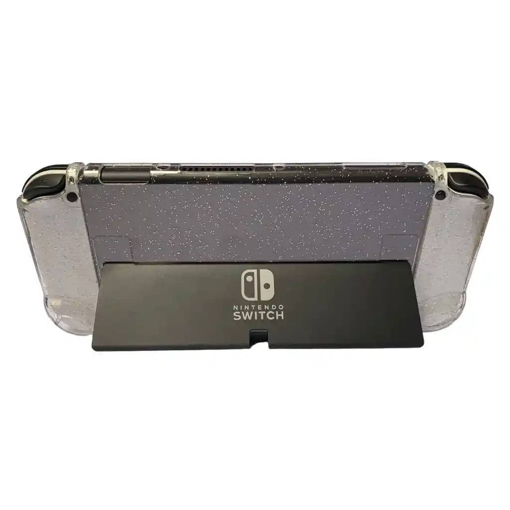 Acrílico Protector Compatible Con Nintendo Switch Oled Con Glitter