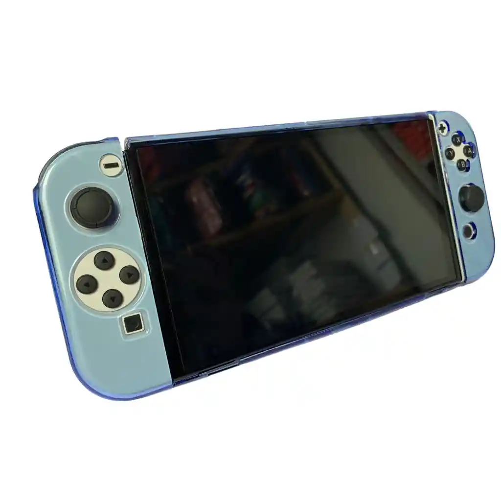 Acrílico Protector Azul + Vidrio Compatible Con Switch Oled