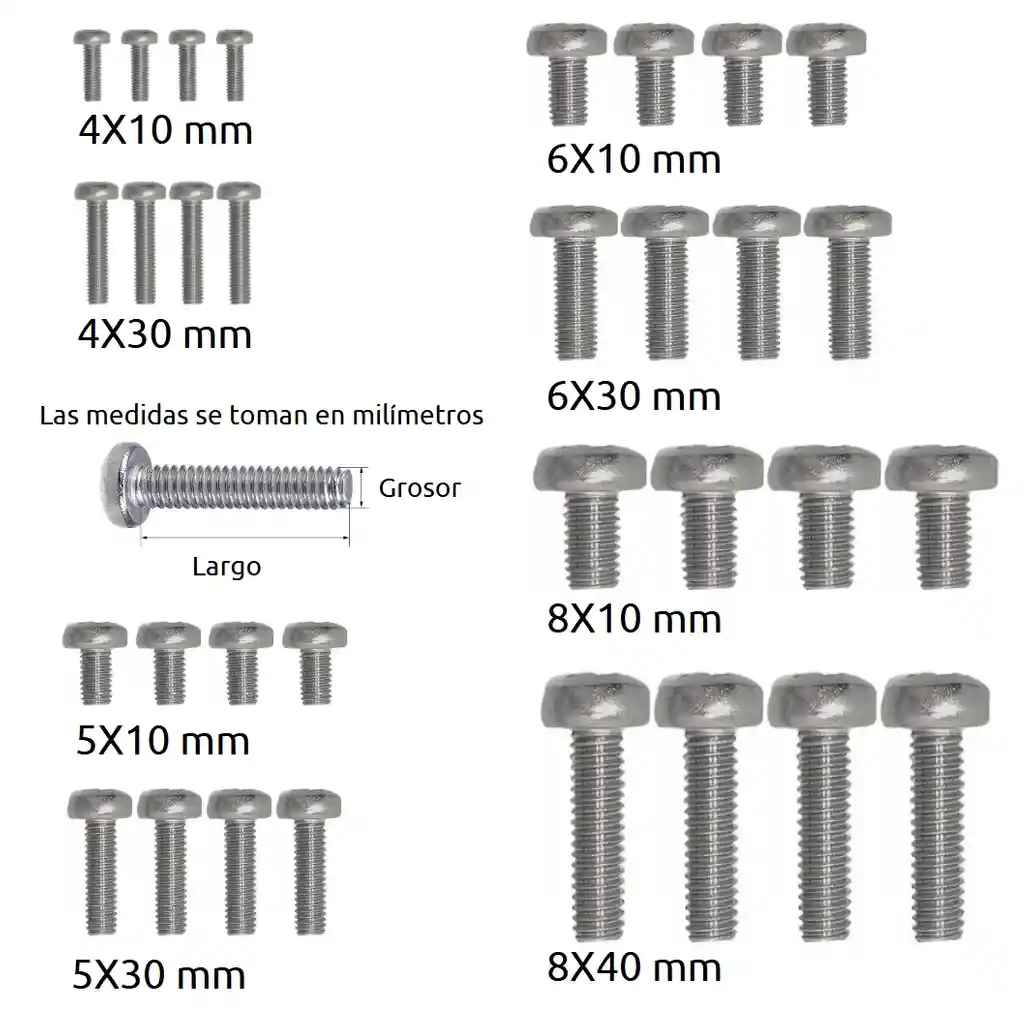 Kit Universal De Tornillos Para Instalación De Soporte De Tv