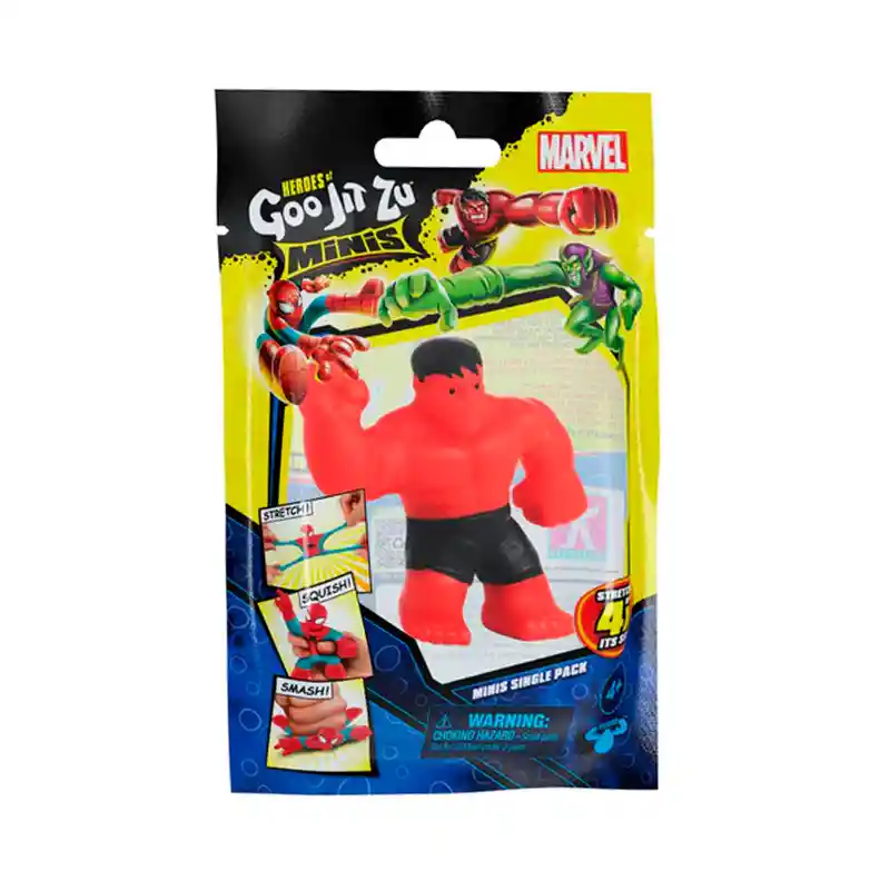 Goo Jit Zu Minis Marvel Red Hulk