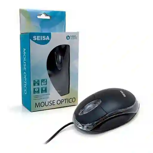 Mini Mouse Raton Optico Alambrico Ergonomico Rueda 3d 1000dp Seisa