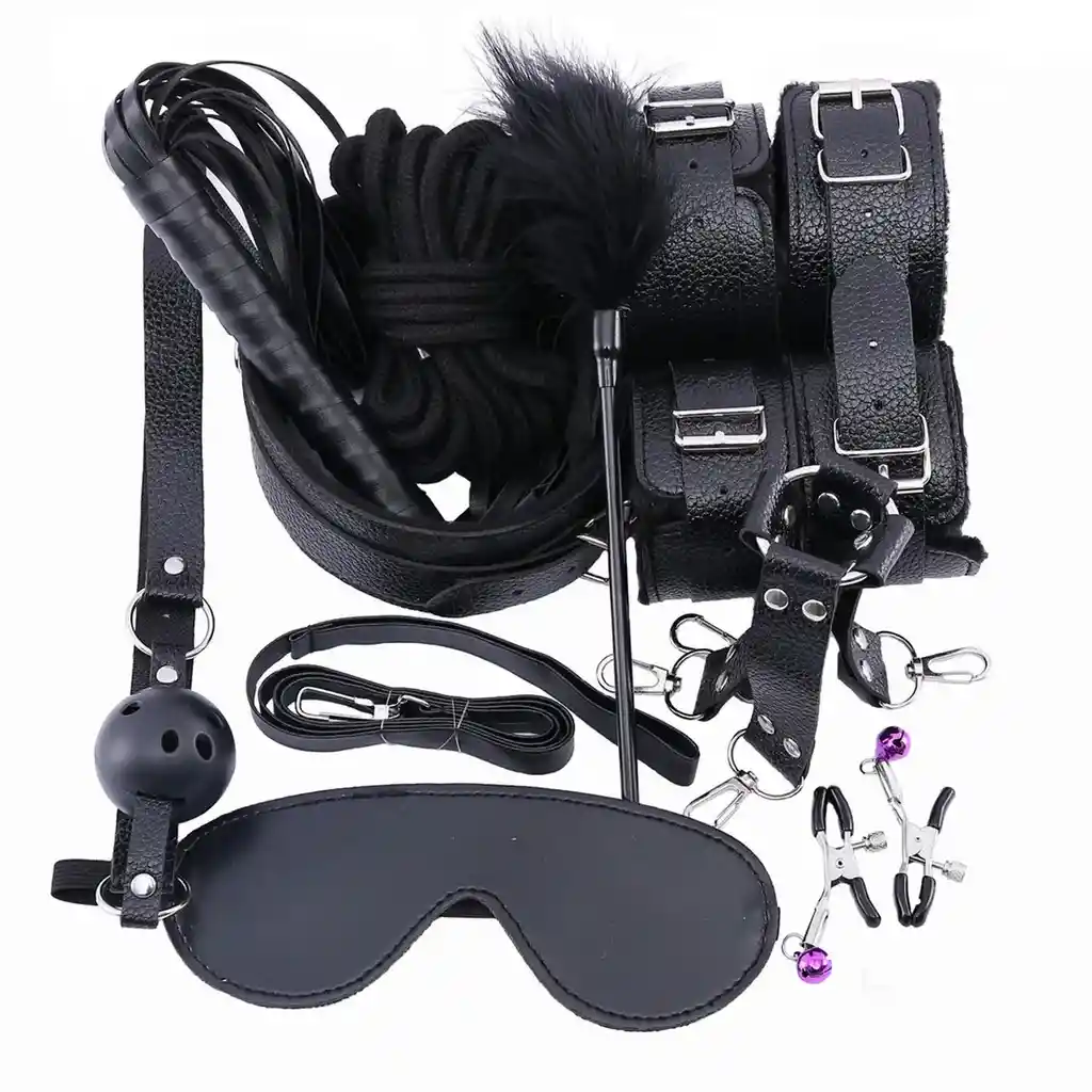 Kit Erotico Sado Deluxe Bondage 50 Sombras 26495-38 Negro