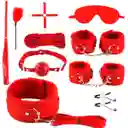 Kit Erotico Sado Deluxe Bondage 50 Sombras 26495-38 Rojo