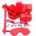 Kit Erotico Sado Deluxe Bondage 50 Sombras 26495-38 Rojo