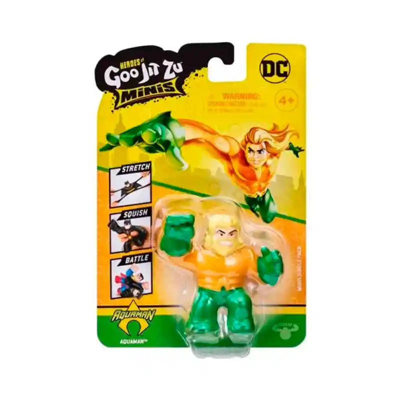 Goo Jit Zu Minis Dc Aquaman Dorado