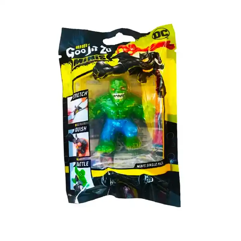 Goo Jit Zu Minis Dc Killer Croc Monstruo Verde Con Pantaloneta Azul